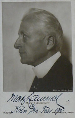 Max Laurence im Februar 1921; Urheber bzw. Nutzungsrechtinhaber: Alexander Binder (1888 – 1929); Quelle: www.cyranos.ch