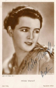 Hildegard Maroff vor 1929; Urheber: Alexander Binder (1888–1929); Quelle: www.cyranos.ch; Lizenz: gemeinfrei