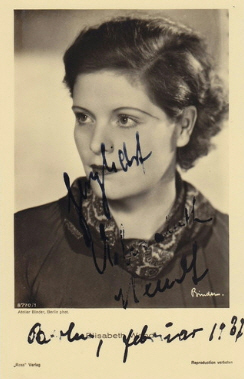 Elisabeth Wendt fotografiert von Alexander Binder (1888 – 1929); Quelle: www.cyranos.ch