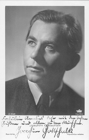 Portrait Joachim Gottschalk (Weltpostkarte mit Autograph, Foto Binz nach 1938); Quelle: Deutsche Fotothek, (file: df_pos-2009-a_0000021); Eigentmer/Copyright SLUB Dresden/Deutsche Fotothek; Quelle: www.deutschefotothek.de; Genehmigung zur Verffentlichung: 30.03.2017