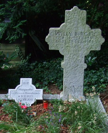Grabstelle von Willy Birgel auf dem Kölner Friedhof "Melaten" (Lit. D); Copyright Wilfried Paqué
