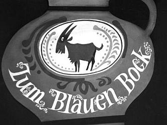Bembel-Logo der Sendung "Zum Blauen Bock"; Foto mit freundlicher Genehmigung des Hessischen Rundfunks (hr);  Copyright hr