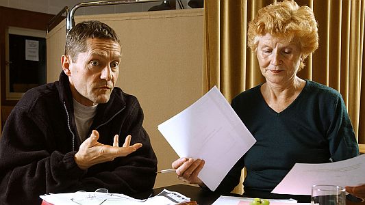 Udo Schenk und Irm Hermann als Sprecher(in) in dem Hrspiel "Der Sitzplatz"; mit freundlicher Genehmigung des Fotografen Sandro Most; Copyright Sandro Most