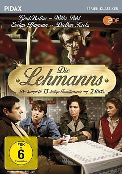 "Die Lehmans": FVD-Cover mit freundlicher Genehmigung von Pidax-Film, welche die Serie Mitte Juni 2019 auf DVD herausbrachte.