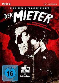 "Der Mieter": Abbildung DVD-Cover mit freundlicher Genehmigung von Pidax-Film, welche den Krimi Anfang Mrz 2019 auf DVD herausbrachte.
