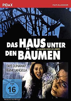 "Das Haus unter den Bumen": Abbildung DVD-Cover mit freundlicher Genehmigung von Pidax-Film, welche den Psychothriller anfang August 2019 auf DVD herausbrachte.