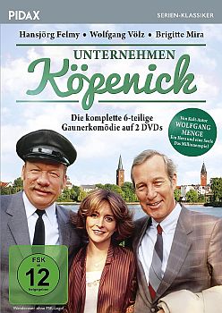 "Unternehmen Köpenick": Abbildung DVD-Cover mit freundlicher von Pidax-Film, welche die 6-teilige Gaunerkomödie am 11.08.2023 auf DVD herausbrachte.