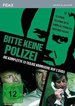 "Bitte keine Polizei": Abbildung DVD-Cover mit freundlicher Genehmigung von Pidax-Film, welche die Krimiserie am 24. Juni 2022 auf DVD herausbrachte.