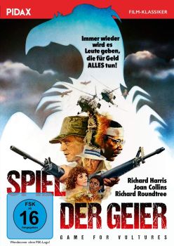 "Spiel der Geier": Abbildung DVD-Cover mit freundlicher Genehmigung von Pidax-Film, welche das Abenteuer Anfang April 2019 auf DVD herausbrachte.