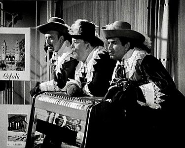 "Doddy und die Musketiere": Szenenfoto mit den drei Musketieren; mit freundlicher Genehmigung von Pidax-Film, welche die Produktion Ende Mai 2020 auf DVD herausbrachte.