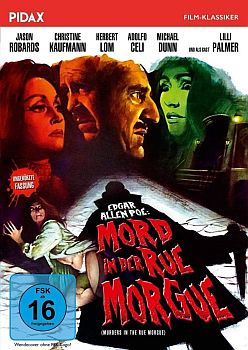 "Mord in der Rue Morgue": Abbildung DVD-Cover mit freundlicher Genehmigung von Pidax-Film, welche den Krimi Mitte September 2018 auf DVD herausbrachte
