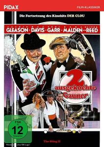 "Zwei ausgekochte Gauner": Abbildung DVD-Cover mit freundlicher Genehmigung von Pidax-Film, welche die Gangsterkomödie Mitte Juli 2017 auf DVD herausbrachte.