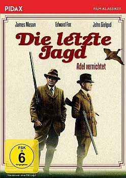 "Die letzte Jagd": Abbildung DVD-Cover mit freundlicherGenehmigung von "Pidax Film", welche die Romanverfilmung am 30. Juni 2023 auf DVD herausbrachte.