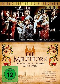 "Die Melchiors": Abbildung DVD-Cover zur Verfügung gestellt von "Pidax Film", welche die Serie im November 2014 auf DVD herausbrachte.