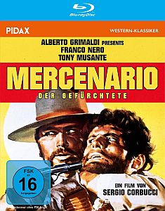 "Mercenario���Der Gef�rchtete": Abbildung DVD-Cover mit freundlicher Genehmigung von Pidax Film, welche den Italo-Western am 23. April 2026 auf DVD herausbrachte