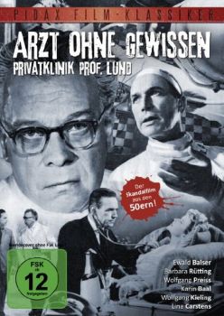 "Arzt ohne Gewissen": Abbildung DVD-Cover mit freundlicher Genehmigung von Pidax-Film, welche die Produktion Anfang August 2011 auf DVD herausbrachte. 