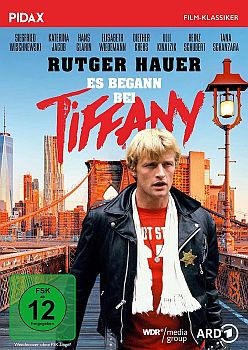 "Es begann bei Tiffany": Abbildung DVD-Cover mit freundlicher Genehmigung von Pidax-Film, welche die Krimikomödie auf DVD herausbrachte Verffentlichung: 17.09.2021).