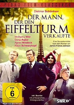 "Der Mann, der den Eiffelturm verkaufte": Abbildung DVD-Cover mit freundlicher Genehmigung von "Pidax film", welche die Krimikomdie am 04.10.2013 auf DVD herausbrachte.