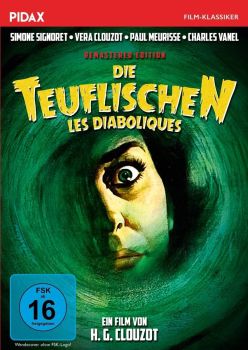 "Die Teuflischen": Abbildung DVD-Cover mit freundlicher Genehmigung von Pidax Film, welche den Klassiker Ende M�rz 2022 auf DVD herausbrachte