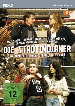 "Die Stadtindianer": DVD-Cover mit freundlicher Genehmigung von Pidax-Film, welche die Serie am 14. Juni 2019 (Staffel 1) und 23. August 2019 (Staffel 2) auf DVD herausbrachte.