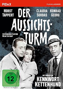 "Der Aussichtsturm": Abbildung DVD-Cover mit freundlicher Genehmigung von Pidax Film, welche die Krimikom�die am 9.April 2026 auf DVD herausbrachte.