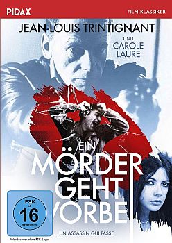 "Ein M&rder geht vorbei": Abbildung DVD-Cover mit freundlicher Genehmigung von Pidax-Film, welche den Psychothriller Ende August 2023 auf DVD herausbrachte.