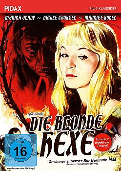"Die blonde Hexe": Abbildung DVD-Cover mit freundlicher Genehmigung von Pidax-Film, welche die Produktion Mitte August 2019 auf DVD herausbrachte.