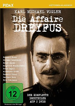 "Affre Dreyfus": Abbildung DVD-Cover mit freundlicher Genehmigung von Pidax-Film, welche den Dreiteiler am 13.08.2021 auf DVD herausbrachte.