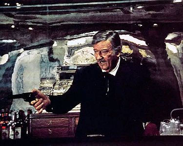 "Der letzte Scharfschütze": Szenenfoto mit John Wayne als J. B. Books; mit freundlicher Genehmigung von Pidax-Film, welche den Western Mitte April 2016 auf DVD herausbrachte.