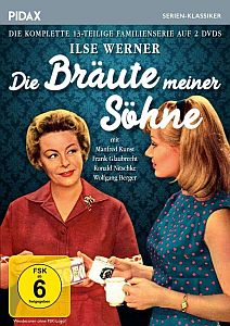 "Die Bräute meiner Söhne": Abbildung DVD-Cover mit freundlicher Genehmigung von Pidax-Film, welche die Serie Mitte April 2019 auf DVD herausbrachte.