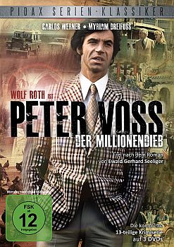 "Peter Voss, der Millionendieb": Abbildung DVD-Cover mit freundlicher Genehmigung von Pidax-Film, welche die Ende Februar 2011 auf DVD herausbrachte.