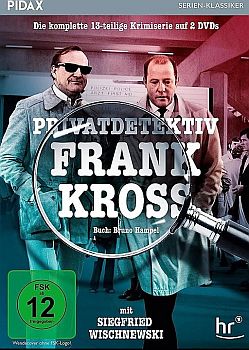"Privatdetektiv Frank Kross": Abbildung DVD-Cover mit freundlicher Genehmigung von Pidax-Film, welche die Krimiserie im September 2023 auf DVD herausbrachte.