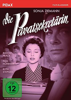 "Die Privatsekretärin": Abbildung DVD-Cover mit freundlicher Genehmigung von Pidax-Film, welche die Produktion Mitte Dezember 2020 auf DVD herausbrachte.