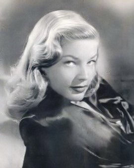 Lauren Bacall 1944; Quelle: Wochenmagazin "Yank, the Army Weekly" bzw. Wikimedia Commons; Urheber: U.S. Army; Lizenz: public domain