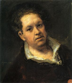 Selbstportrait Francisco de Goya 1815; Öl auf Leinwand (460 × 540 mm); Momentaner Standort: Real Academia de Bellas Artes de San Fernando (Madrid); Quelle: Wikimedia Commons