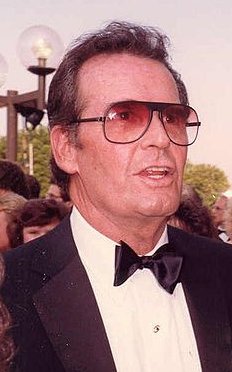 James Garner im September 1987 bei der Emmy-Verleihung (Ausschnitt Originalfoto); Quelle: Wikimedia Commons von  www.flickr.com; Urheber: Alan Light; Lizenz: CC BY 2.0