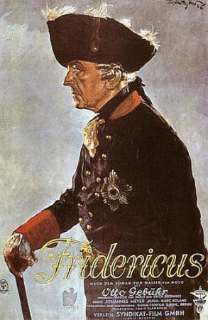 Filmposter zu "Fridericus" (1936); Urheber: Theo Matejko (1893–1946); Quelle: Wikimedia Commons; Lizenz: gemeinfrei
