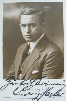 Ludwig Hartau fotografiert von Wilhelm Willinger (1879 – 1943); Quelle: www.cyranos.ch