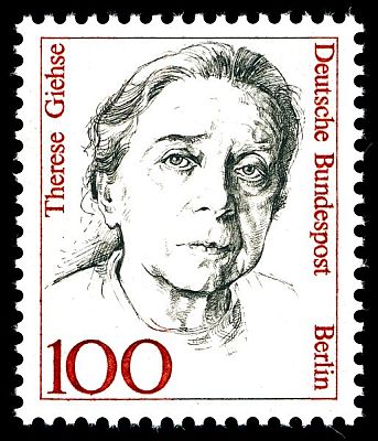 Sonderbriefmarke Therese Giehse, Ausgabetag 10. November 1988