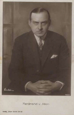Ferdinand von Alten vor 1929; Urheber bzw. Nutzungsrechtinhaber: Alexander Binder (1888 – 1929); Quelle: www.cyranos.ch