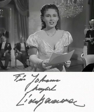 Lichtbild/Szenenfoto mit Lída Baarová aus "Preussische Liebesgeschichte" (1938); Quelle: cyranos.ch; Lizenz: gemeinfrei