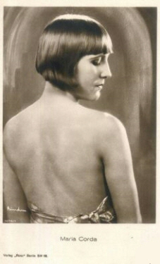 Maria Corda Ende der 1920er Jahre; Urheber bzw. Nutzungsrechtinhaber: Alexander Binder (1888 – 1929); Quelle: www.cyranos.ch
