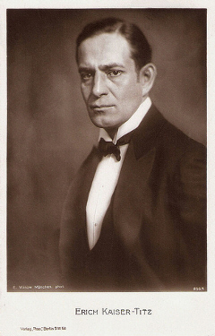 Erich Kaiser-Titz auf einer Fotografie von Eduard Wasow (18901944); Quelle: www.cyranos.ch