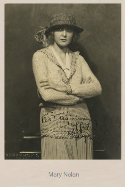 Imogene Robertson alias Mary Nolan auf einer Fotografie von John de Mirjian (1896-1928); Quelle: www.cyranos.ch