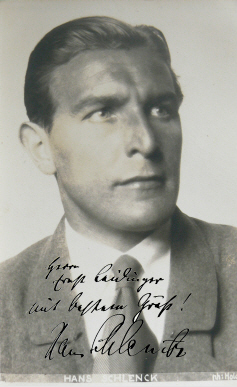 Hans Schlenck, fotografiert von Hanns Holdt (1887–1944); Quelle: www.cyranos.ch