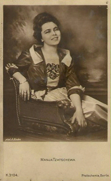 Manja Tzatschewa vor 1929; Urheber bzw. Nutzungsrechtinhaber: Alexander Binder (1888 – 1929); Quelle: www.cyranos.ch