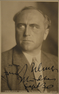 Friedrich Ulmer fotografiert von Hanns Holdt (1887 – 1944); Quelle: www.cyranos.ch