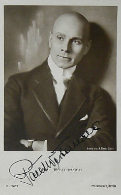 Paul Westermeier vor 1929; Urheber bzw. Nutzungsrechtinhaber: Alexander Binder (1888 – 1929); Quelle: www.cyranos.ch