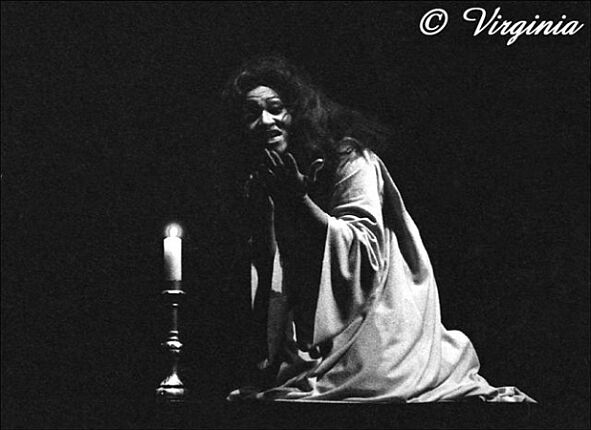 Grace Bumbry mit der Titelpartie in Verdis "Lady Macbeth"; Copyright Virginia Shue
