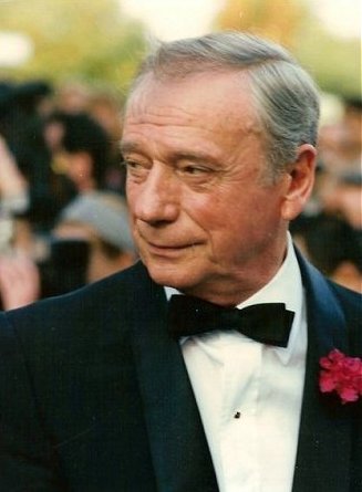 Yves Montand 1987 bei dem Internationalen Filmfestspielen von Cannes; Quelle: Wikipedia bzw. Wikimedia Commons; Urheber: Georges Biard; Lizenz CC-BY-SA 3.0.